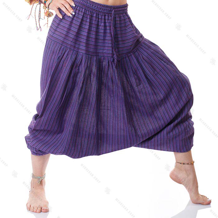 شلوار سنتی یوگا هیپی استایل بنفش – Kurta Pancy Trouser