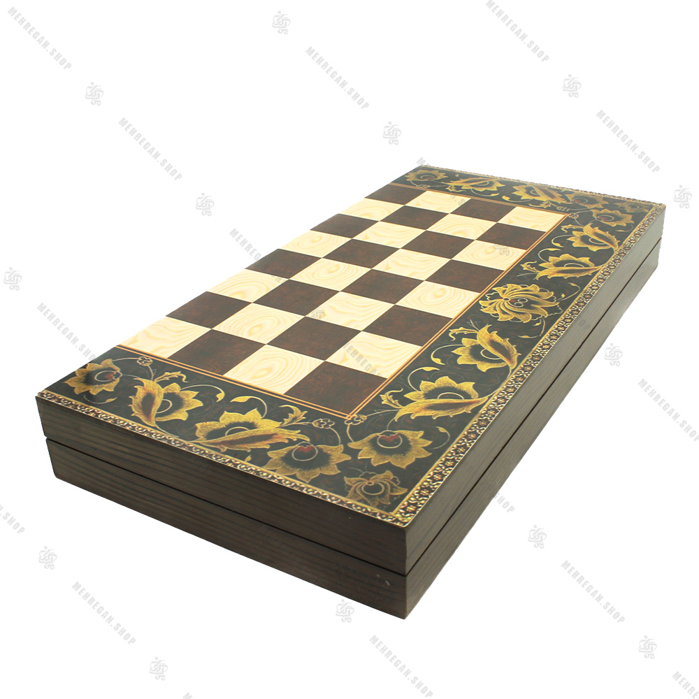 تخته نرد و صفحه شطرنج سه لایه چوبی