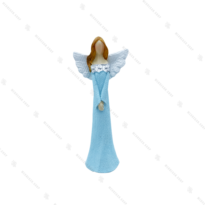 مجسمه دکوری فرشته آبی سایز کوچک