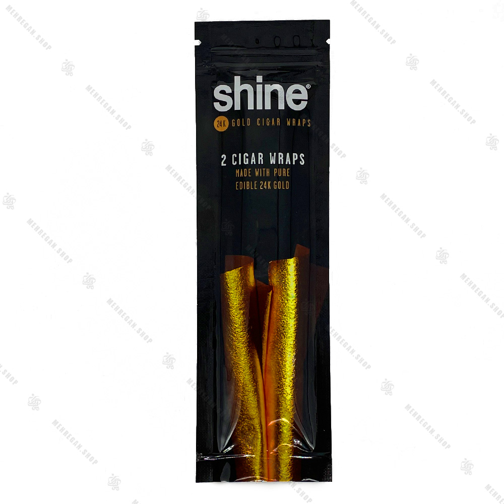 ورق سیگار پیچ طلا 24k شاین Shine دوبل