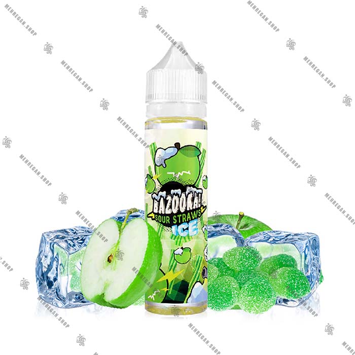 جویس سیب سبز یخ بازوکا – Bazooka Green Apple ice 60mL